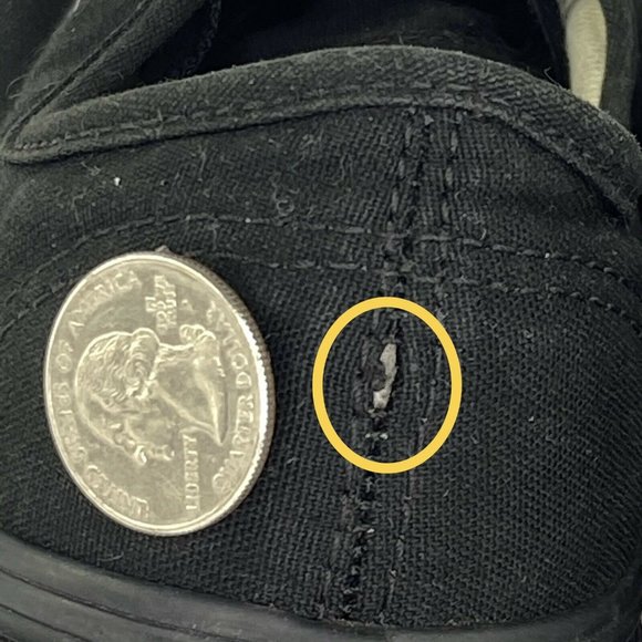 Vans Lo Pro Triple Black Canvas Skate Streetwear Shoe Mens 6.0 Women 7.5 - Picture 11 of 12